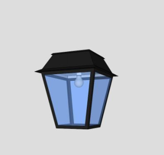 多尔多涅河灯SU模型下载_sketchup草图大师SKP模型