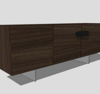 意大利内布拉斯加餐具柜SU模型下载_sketchup草图大师SKP模型