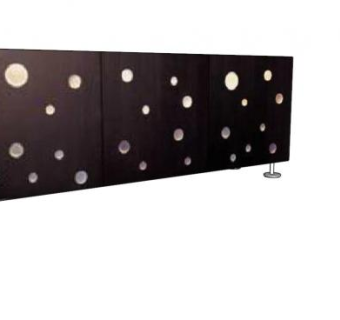 波尔卡圆点餐具柜SU模型下载_sketchup草图大师SKP模型