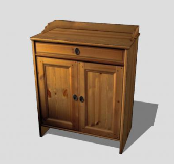 宜家小型餐具柜SU模型下载_sketchup草图大师SKP模型