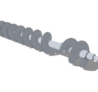 螺旋叶片倒旋叶片SU模型_su模型下载 草图大师模型_SKP模型