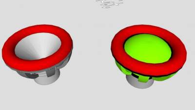 传输线式音箱音频SU模型下载_sketchup草图大师SKP模型