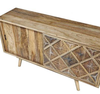 芒果木材餐具柜SU模型下载_sketchup草图大师SKP模型