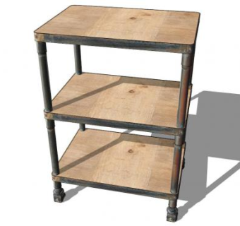 时尚风格储物柜SU模型下载_sketchup草图大师SKP模型