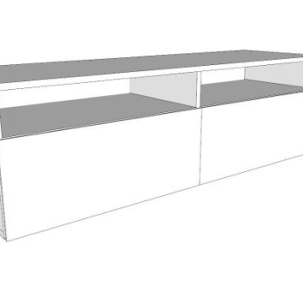 多功能家具餐具柜SU模型下载_sketchup草图大师SKP模型