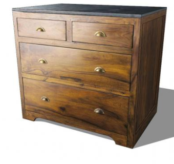 实木橱柜SU模型下载_sketchup草图大师SKP模型