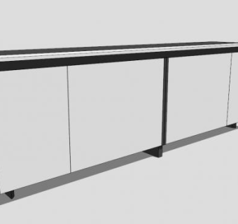 卡泰兰意大利欧罗巴餐具柜SU模型下载_sketchup草图大师SKP模型