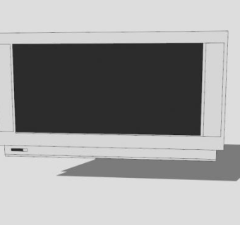 松井用遥控器控制电视SU模型下载_sketchup草图大师SKP模型