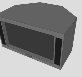 CRT显像管电视SU模型下载_sketchup草图大师SKP模型