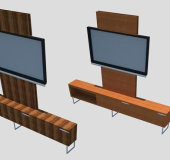 壁挂平板电视机SU模型下载_sketchup草图大师SKP模型