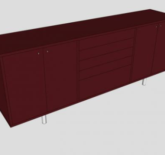 宜家餐具柜SU模型下载_sketchup草图大师SKP模型