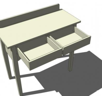 简约餐具柜SU模型下载_sketchup草图大师SKP模型