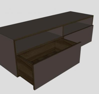 迷你餐边柜SU模型下载_sketchup草图大师SKP模型