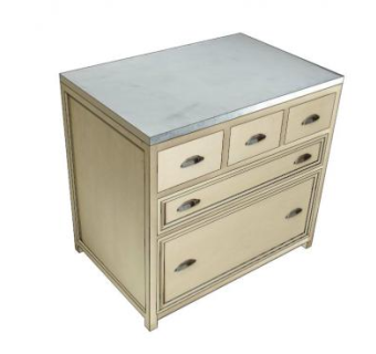 5个抽屉的餐边柜SU模型下载_sketchup草图大师SKP模型