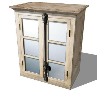 古典风格餐具柜SU模型下载_sketchup草图大师SKP模型