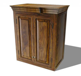 经典和实用的餐边柜SU模型下载_sketchup草图大师SKP模型