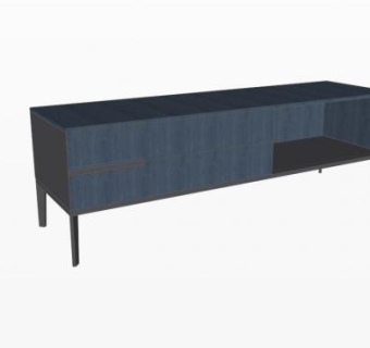 餐边柜无门SU模型下载_sketchup草图大师SKP模型