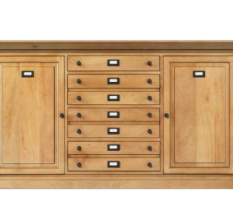 大型自助餐厅餐具柜SU模型下载_sketchup草图大师SKP模型