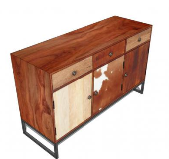 现代化简约餐具柜SU模型下载_sketchup草图大师SKP模型