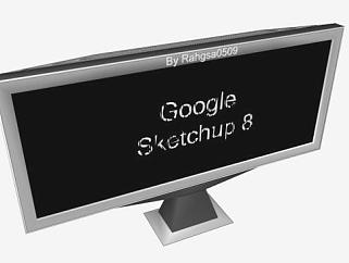 现代液晶平板电视SU模型下载_sketchup草图大师SKP模型