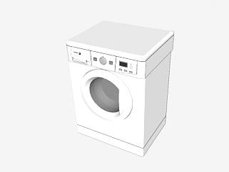 前装式滚筒洗衣机SU模型下载_sketchup草图大师SKP模型
