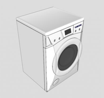 三星洗衣机SU模型下载_sketchup草图大师SKP模型