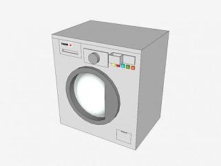 家用搅拌式<em>洗衣机SU模型</em>下载_sketchup草图大师SKP模型