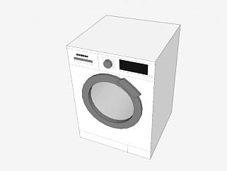 西门子<em>洗衣机</em>SU模型下载_sketchup草图大师SKP模型
