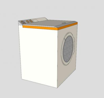 全自动洗衣机SU模型下载_sketchup草图大师SKP模型