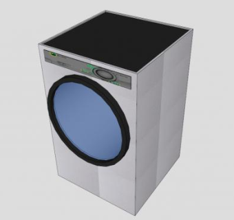 洗涤干燥机洗衣机SU模型下载_sketchup草图大师SKP模型