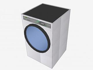 洗涤干燥机洗衣机SU模型下载_sketchup草图大师SKP模型