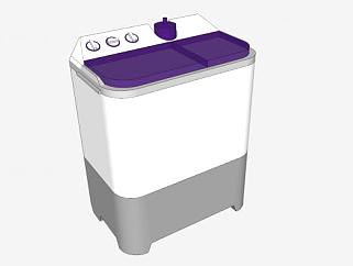 自动波轮洗衣机SU模型下载_sketchup草图大师SKP模型
