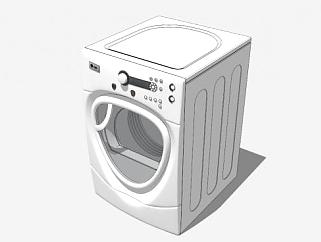 现代电子<em>洗衣机SU模型</em>下载_sketchup草图大师SKP模型