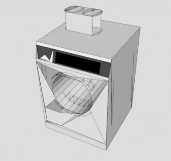 德国美诺洗衣机SU模型下载_sketchup草图大师SKP模型