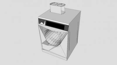 德国美诺洗衣机SU模型下载_sketchup草图大师SKP模型