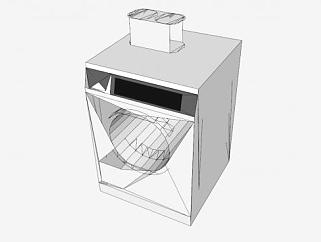 德国美诺洗衣机SU模型下载_sketchup草图大师SKP模型