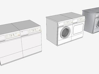 德国美诺公司洗衣机SU模型下载_sketchup草图大师SKP...