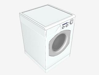三星 滚筒式洗衣机SU模型下载_sketchup草图大师SKP模型