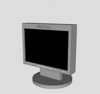 台式电脑显示器SU模型下载_sketchup草图大师SKP模型