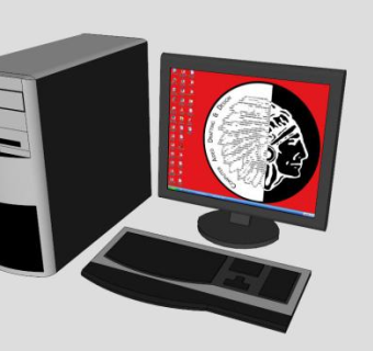 网关计算机显示器SU模型下载_sketchup草图大师SKP模型