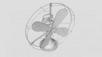 老式通用风机落地扇SU模型下载_sketchup草图大师SKP模型