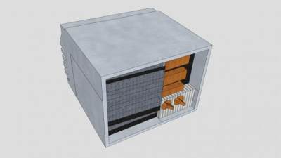 现代窗式空调SU模型下载_sketchup草图大师SKP模型