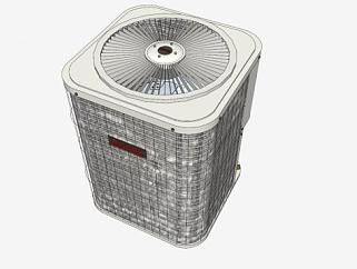 中央空调冷凝器SU模型下载_sketchup草图大师SKP模型