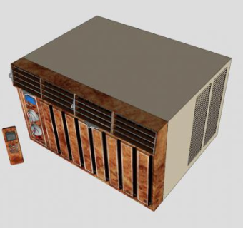 红鹰豪华空调SU模型下载_sketchup草图大师SKP模型