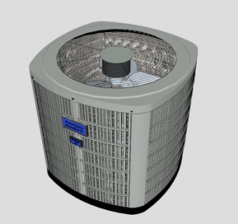 美国标准空调热泵SU模型下载_sketchup草图大师SKP模型
