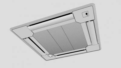 办公室空调排风口SU模型下载_sketchup草图大师SKP模型