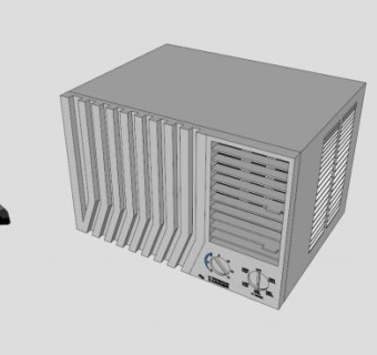 传统窗式空调器SU模型下载_sketchup草图大师SKP模型