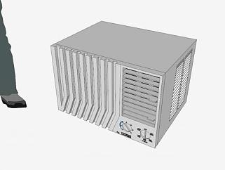 传统窗式空调器SU模型下载_sketchup草图大师SKP模型