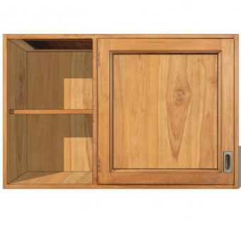 木制厨房吊柜SU模型下载_sketchup草图大师SKP模型