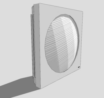简约造型空调SU模型下载_sketchup草图大师SKP模型